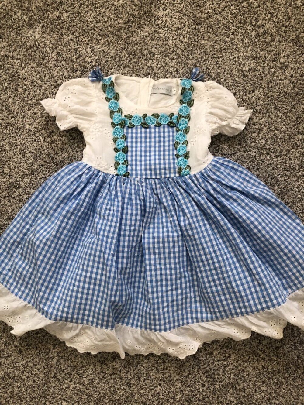 Trish Scully Dorothy Dress Costume for toddler girls 3T Wizard of Oz